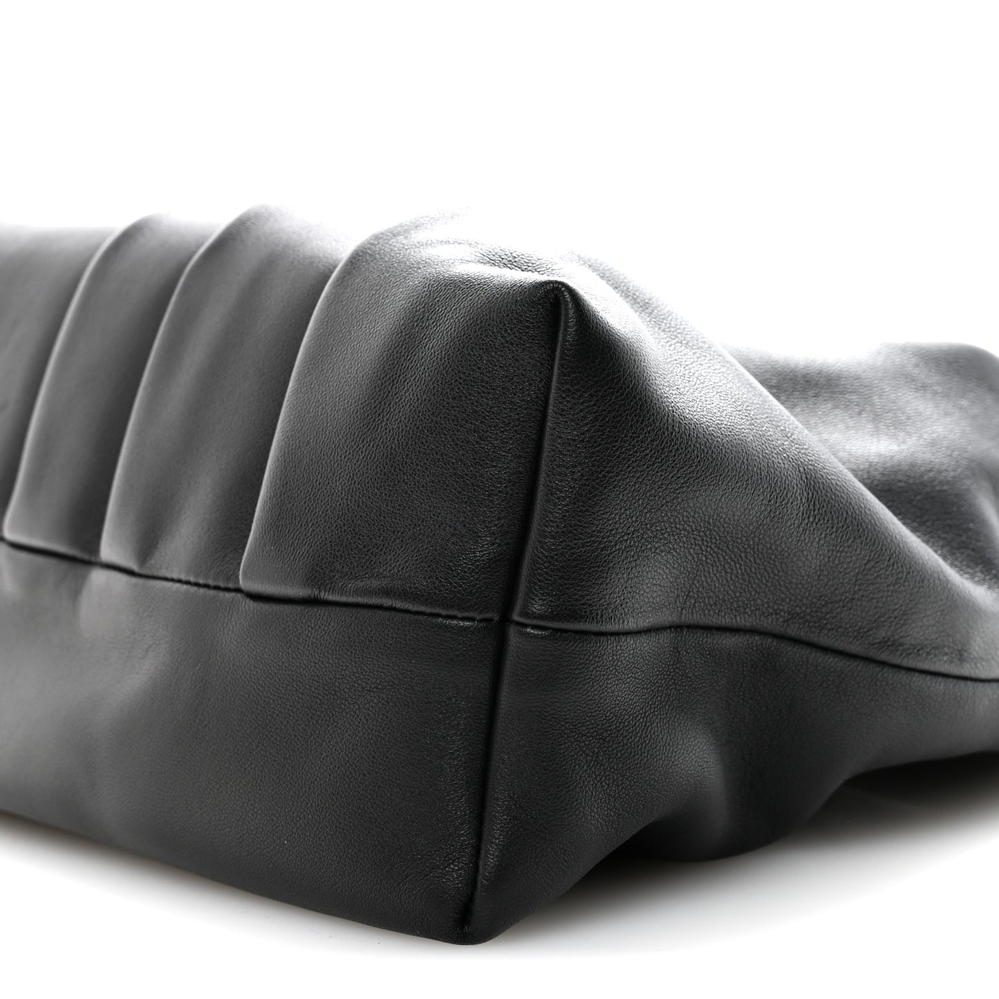 Mellow Nappa Draped Tote Black