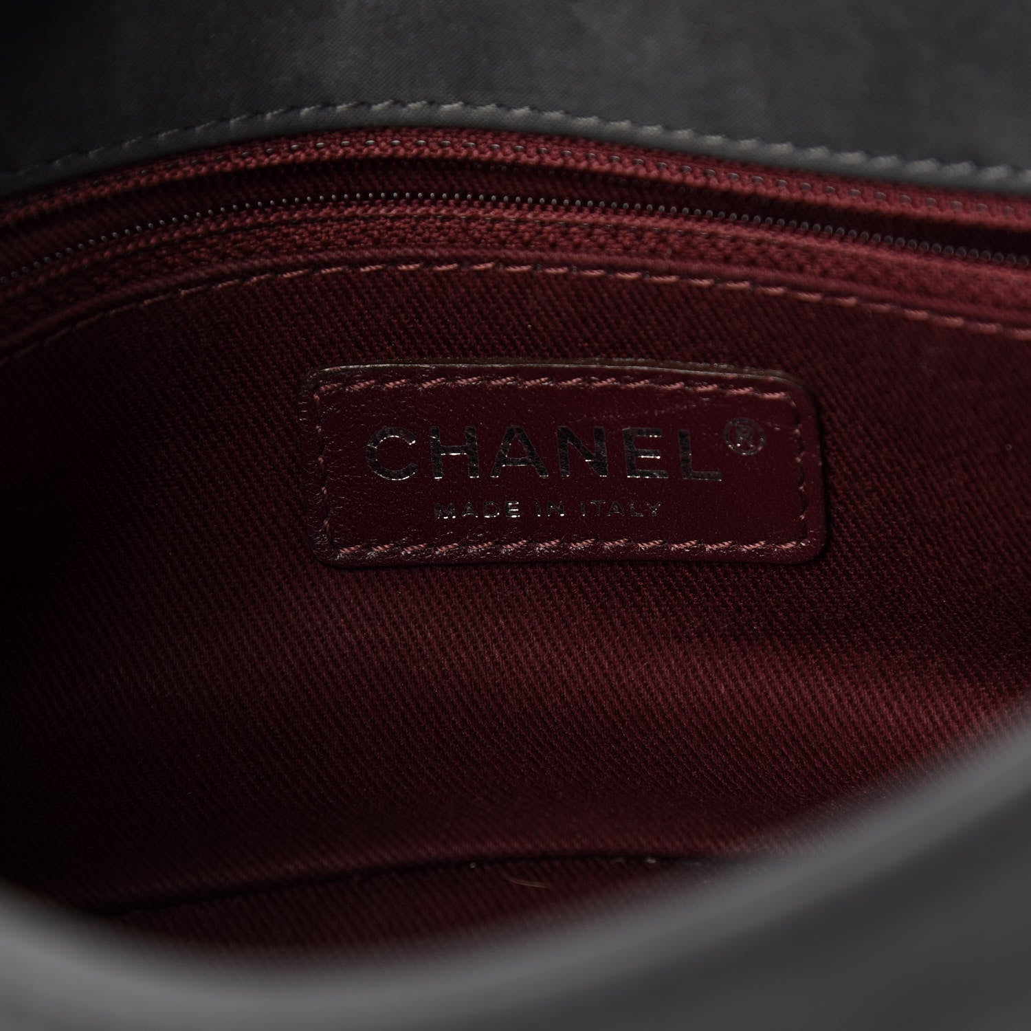 Chanel Calfskin Diamond Embossed New Chic Flap Grey 6 of 10