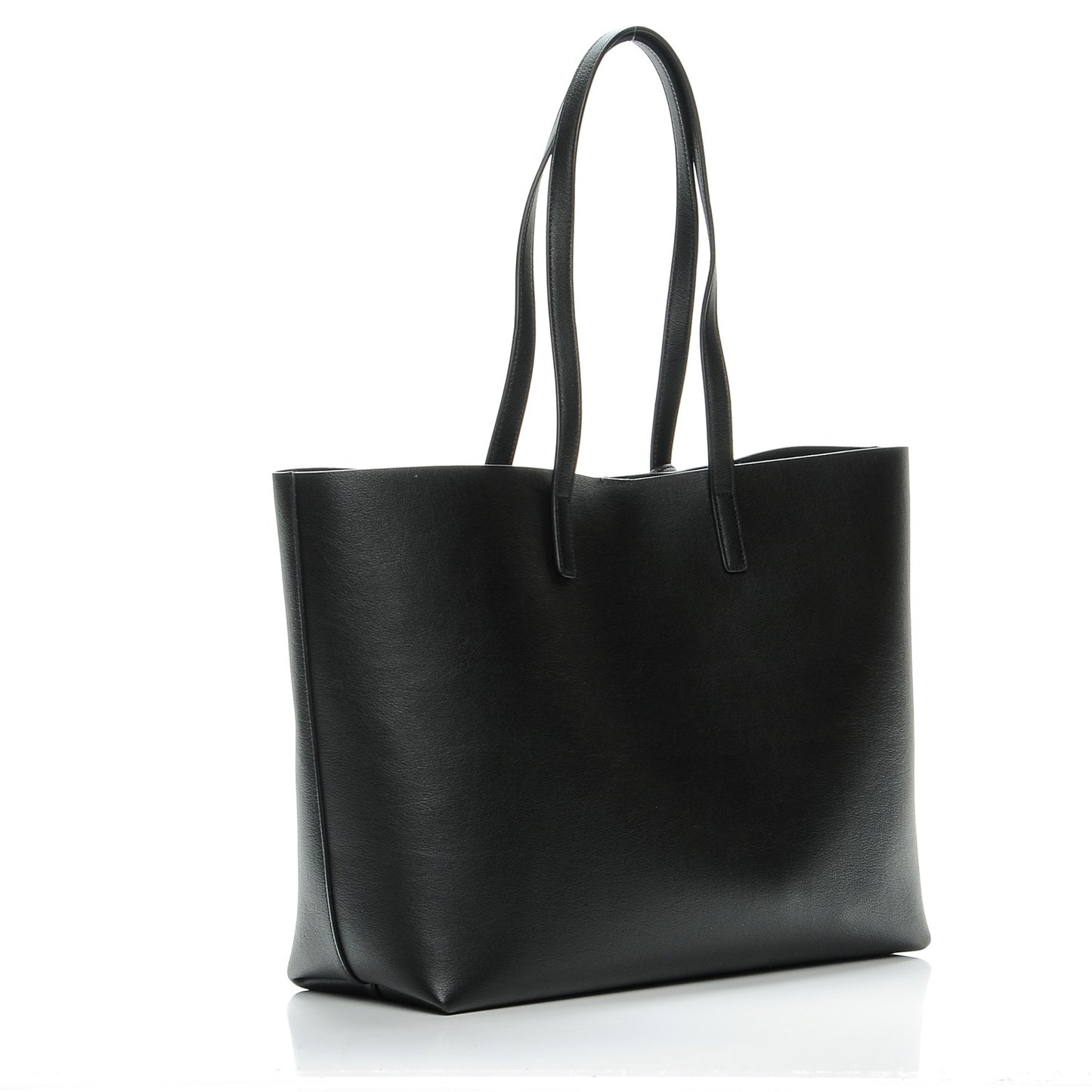 Calfskin Large Shopping Tote Black
