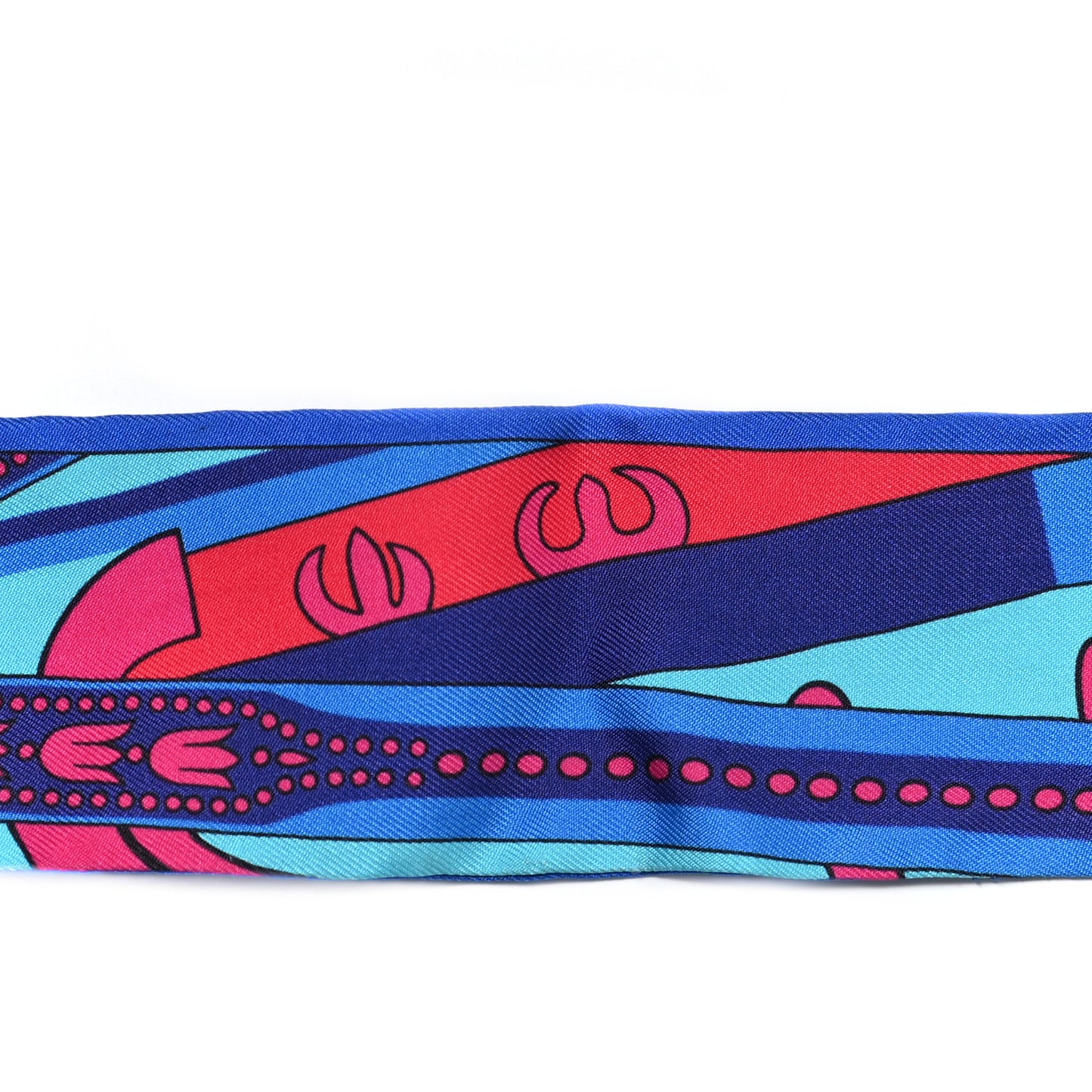 Silk Balade En Berline Twilly Rouge Fuchsia Turquoise