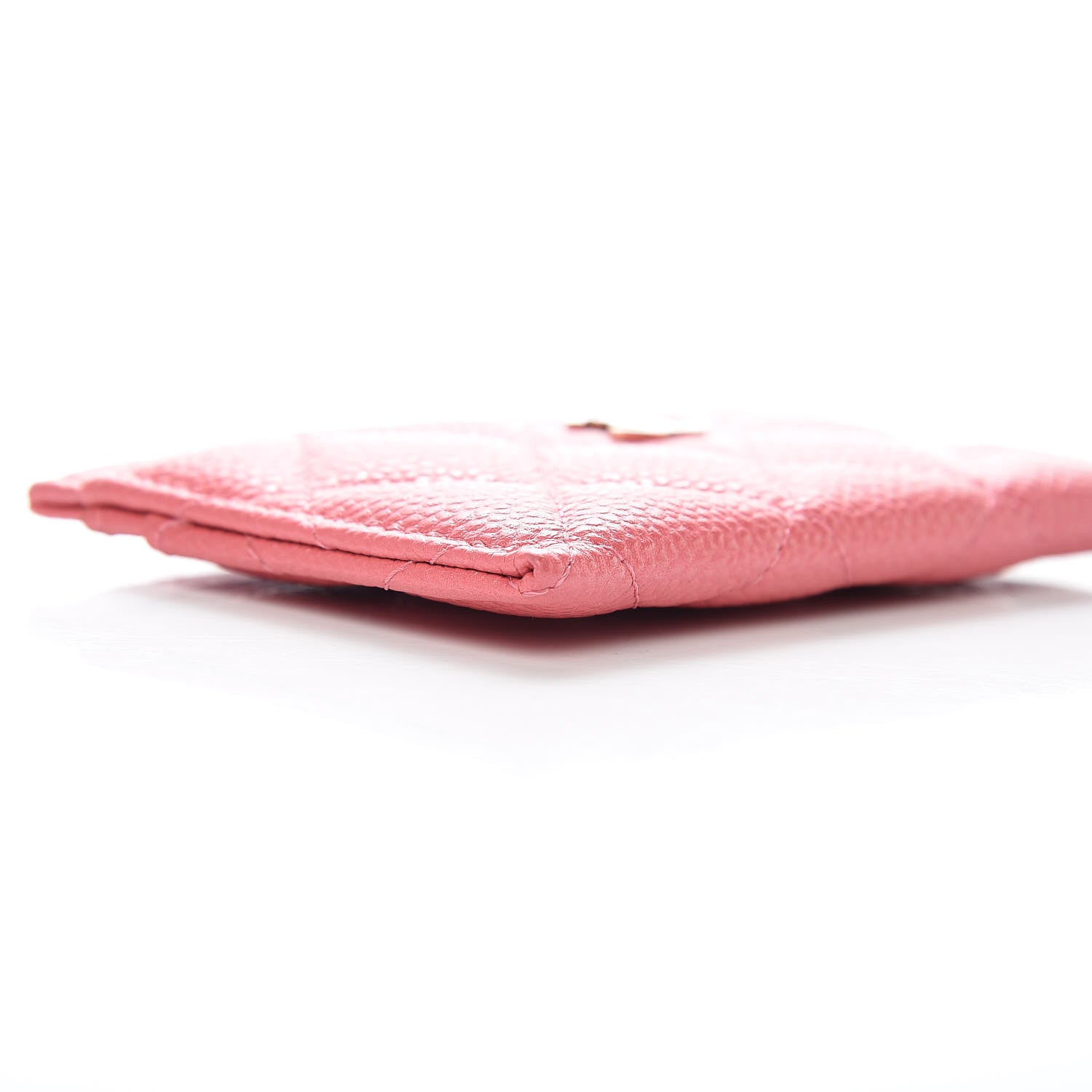 Chanel Caviar Quilted Card Holder Pink 9 of 11