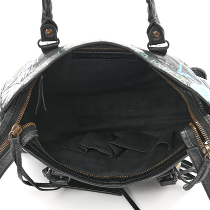 Balenciaga Agneau Graffiti All Over Classic Hardware S City Black Multicolor 5 of 10