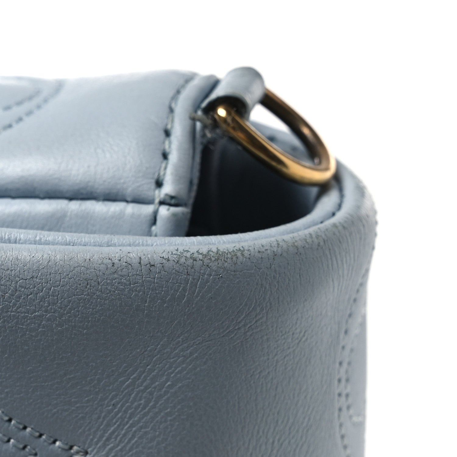 Louis Vuitton Calfskin Bubblegram Wallet On Strap Ice Blue 12 of 15