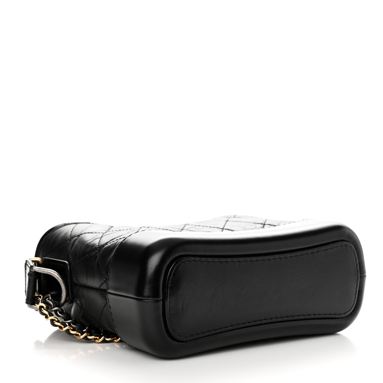 Chanel Aged Calfskin Quilted Small Gabrielle Hobo Black 4 of 10