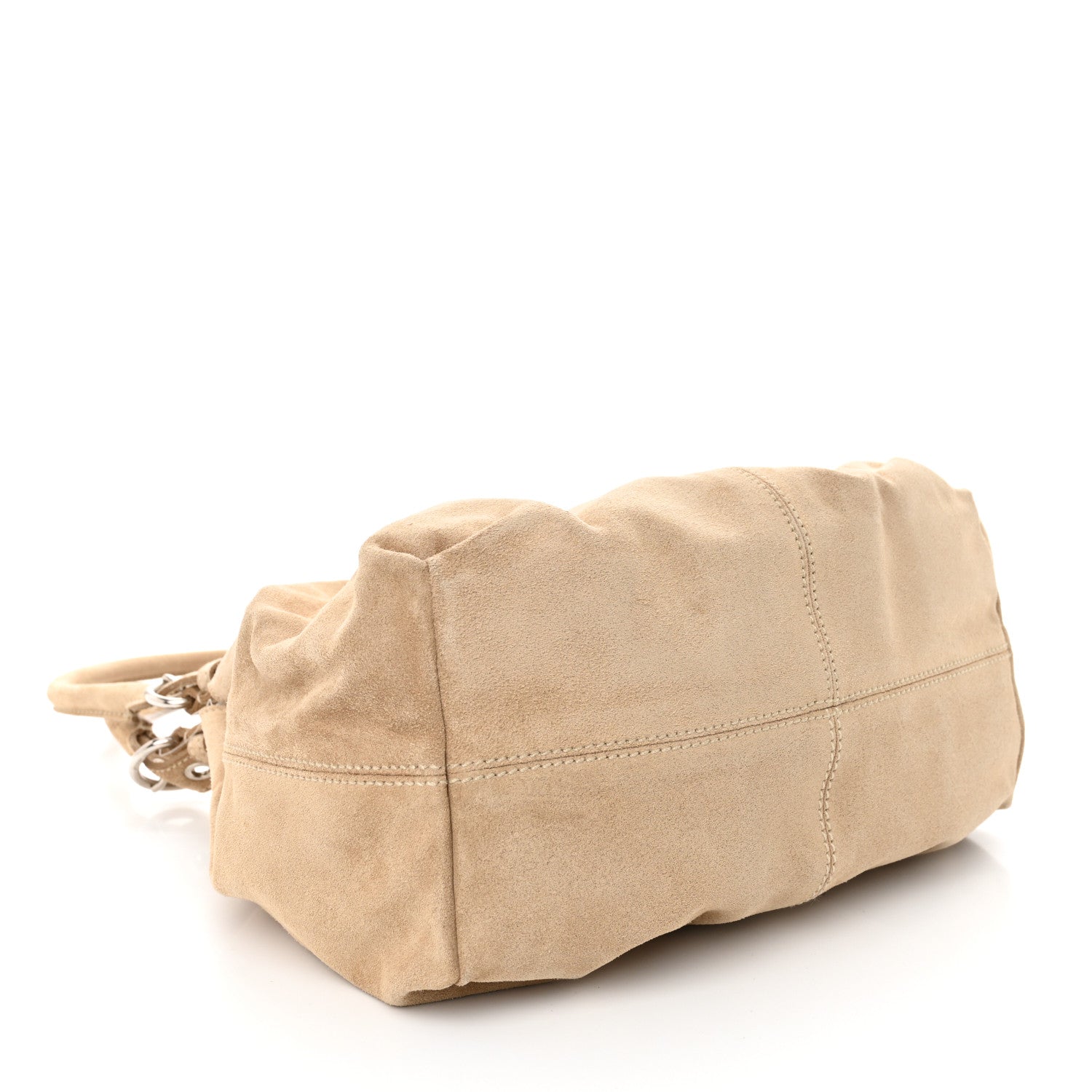 Prada Suede Scamosciato Shopping Tote Sabbia 4 of 10