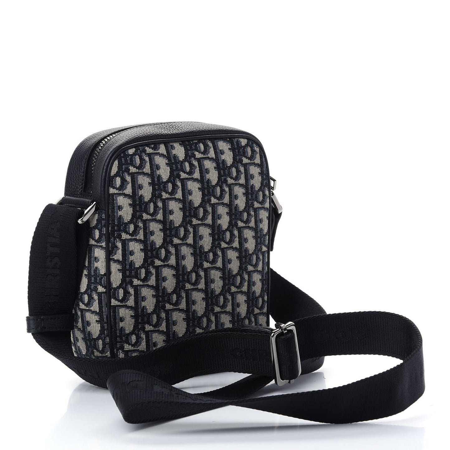 Oblique Messenger Pouch Beige Black