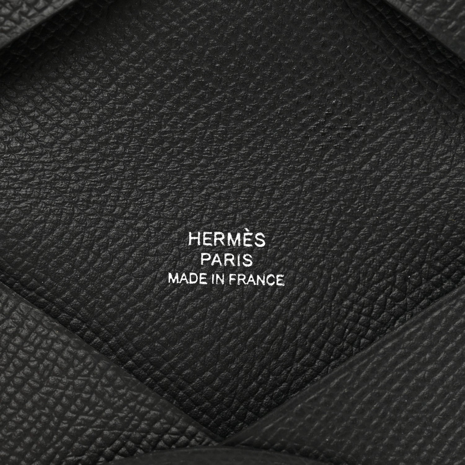 Hermes Epsom Calvi Card Case Black 6 of 7