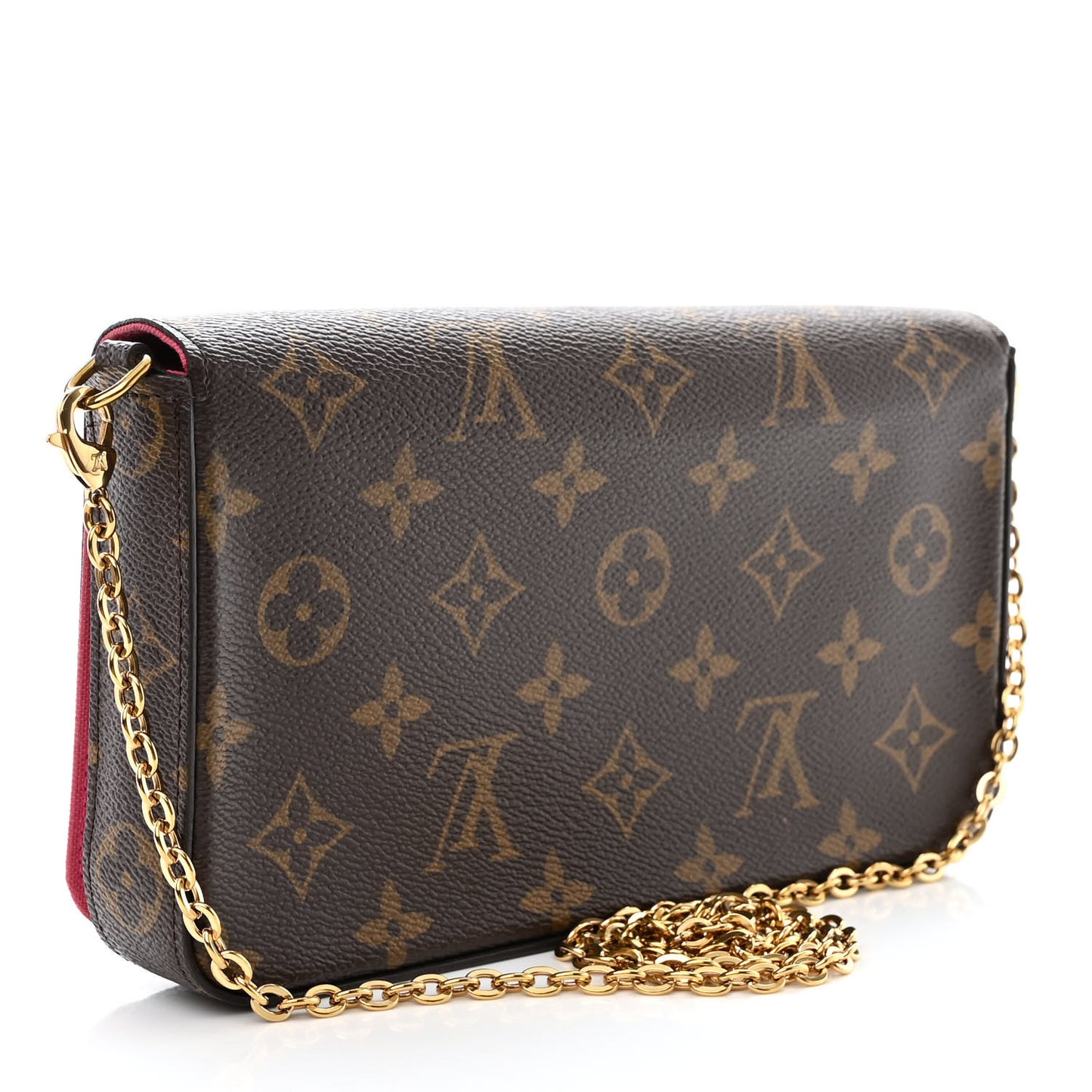 Monogram 2021 Christmas Animation Hollywood Pochette Felicie Chain Wallet Fuchsia