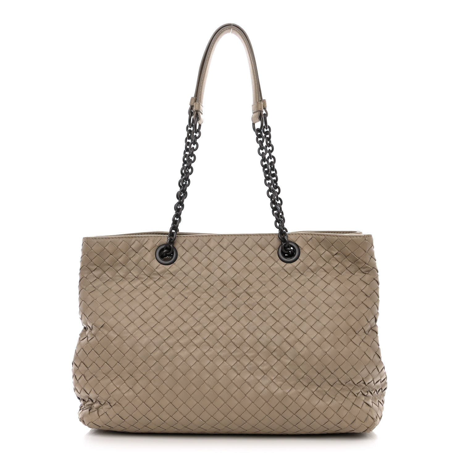 Bottega Veneta Nappa Intrecciato Top Handle Tote Fume 3 of 17