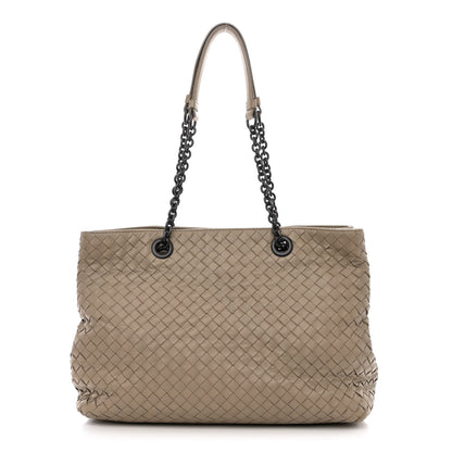 Bottega Veneta Nappa Intrecciato Top Handle Tote Fume 3 of 17