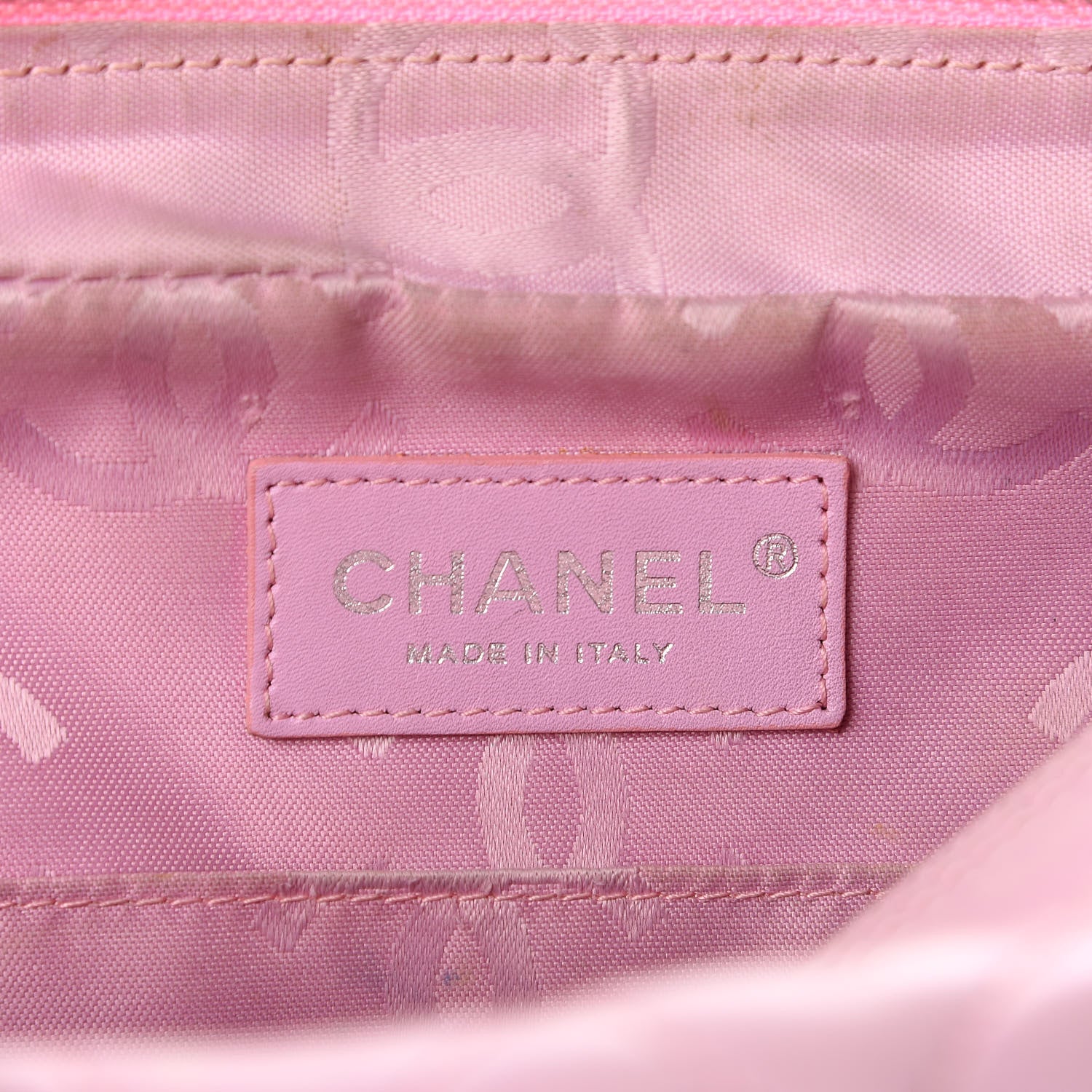 Chanel Calfskin Quilted Cambon Camera Case Pink Black 5 of 9