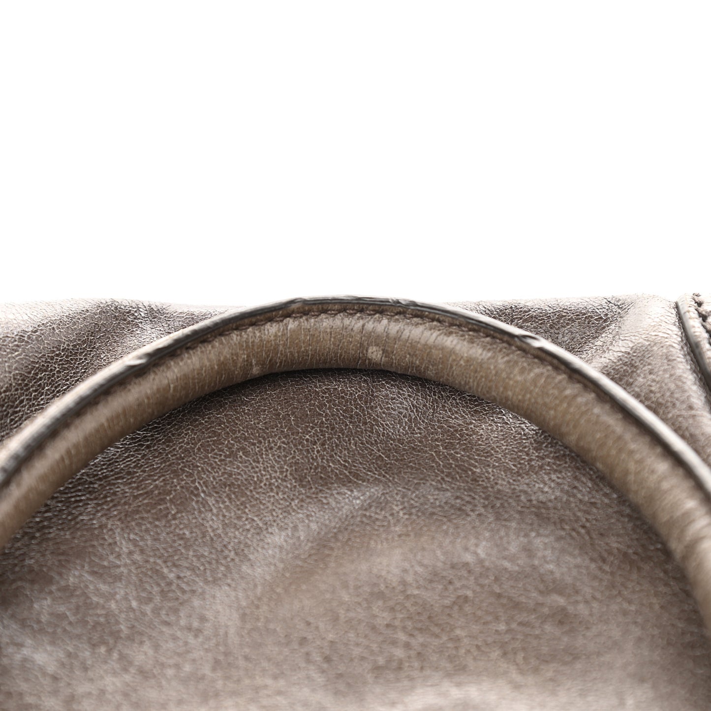 Vitello Shine Shopping Satchel Bambu