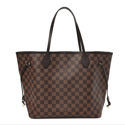 Louis Vuitton Damier Ebene Neo Neverfull MM Rose Ballerine 1 of 12
