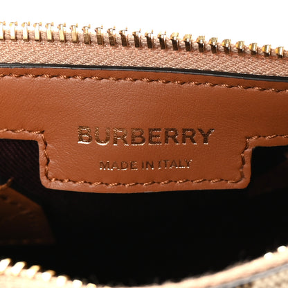 Burberry Vintage Check Mini Bowling Bag Briar Brown 6 of 9