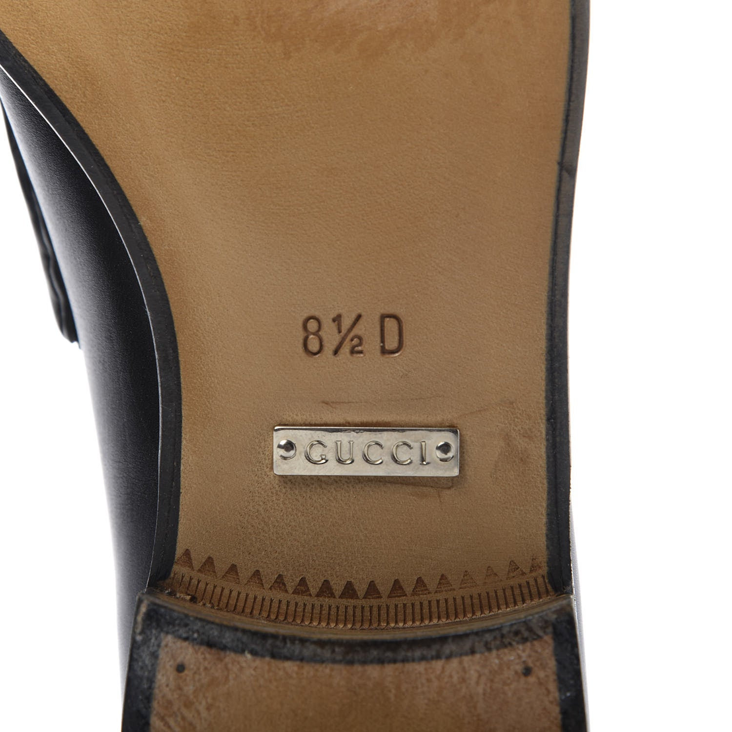 Gucci Calfskin Mens 1953 Horsebit Loafers 8.5 Black 8 of 11
