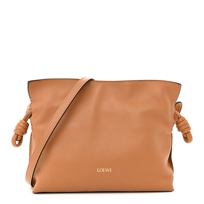 Loewe Calfskin Mini Flamenco Knot Clutch Warm Desert 1 of 10