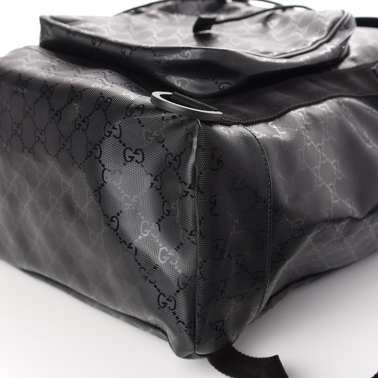 Imprime Monogram Large Interlocking G Double Buckle Backpack Black