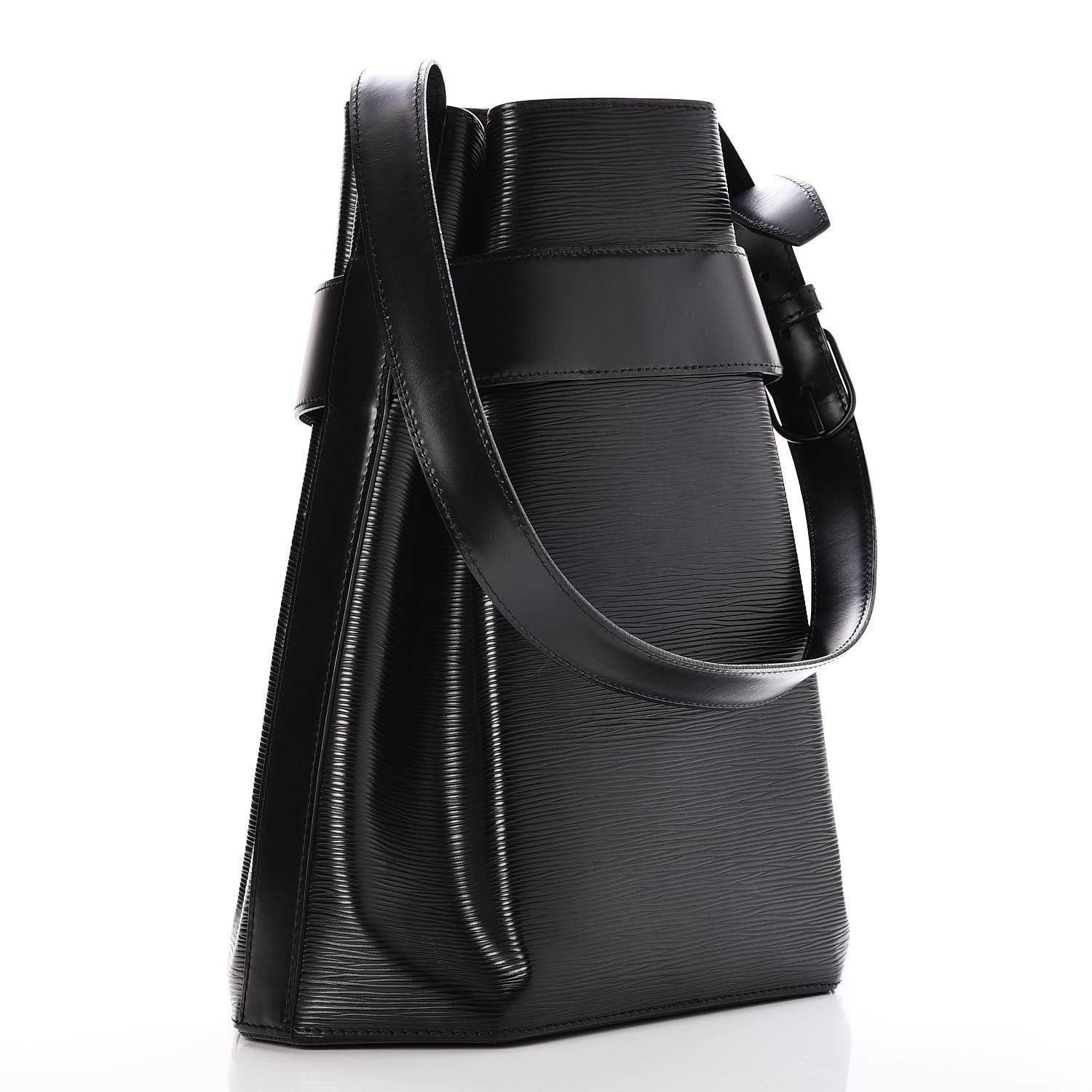 Louis Vuitton Epi Sac D'Epaule GM Black 4 of 11