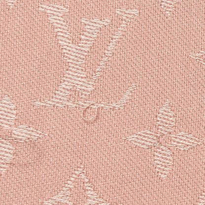 Louis Vuitton Silk Wool Monogram Shawl Natural 6 of 11