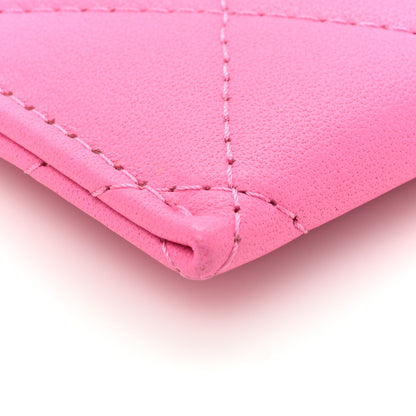 Chanel Lambskin Quilted Card Holder Pink 10 of 12