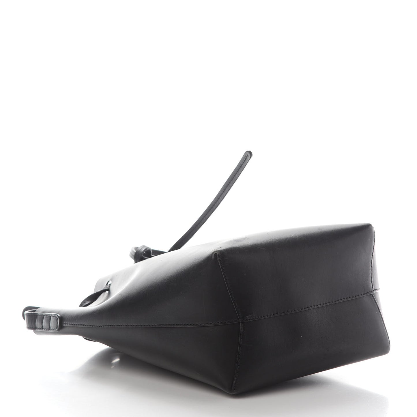 Calfskin Mini Bucket Bag Black Flamma