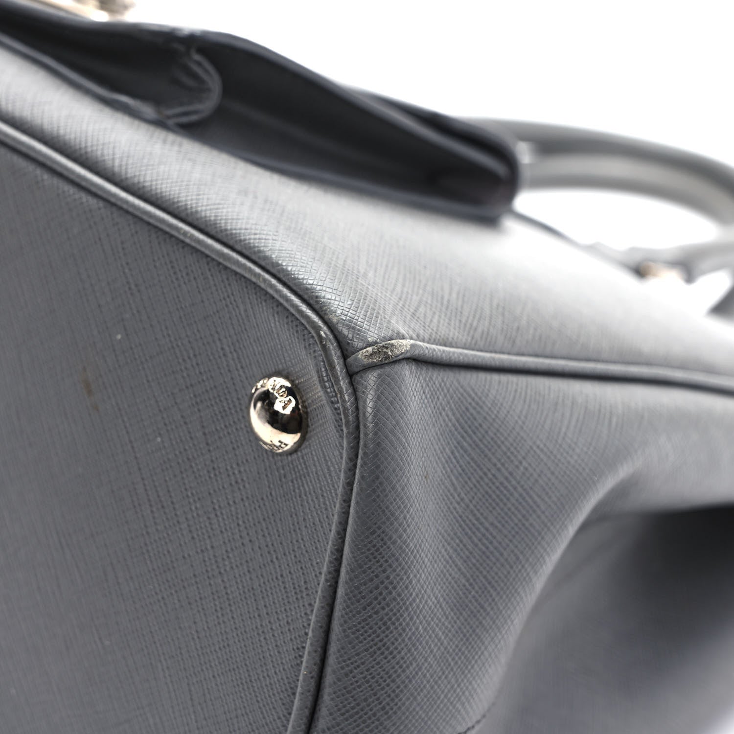 Prada Saffiano Lux Galleria Front Pocket Tote Marmo 10 of 10