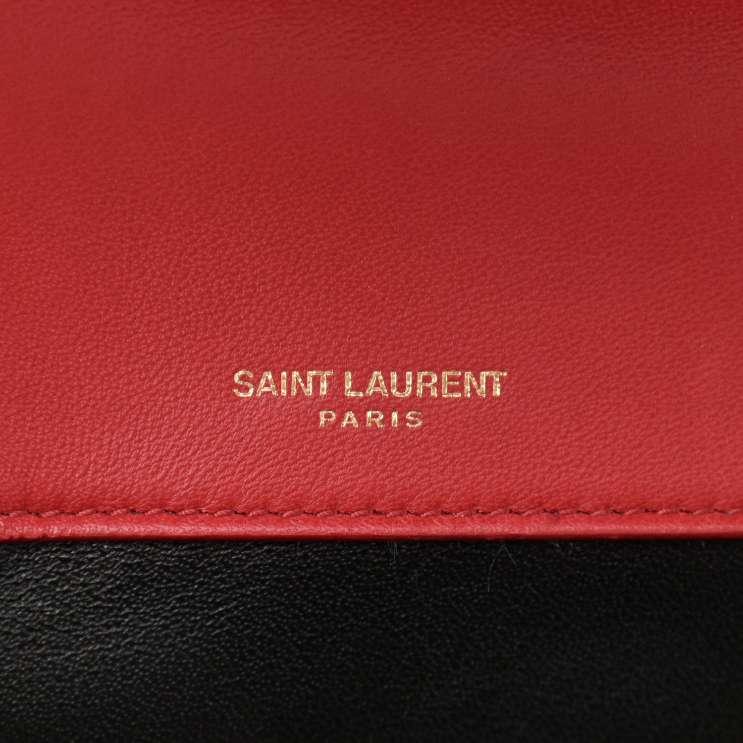 Saint Laurent Lambskin Matelasse Chevron Monogram Small Sulpice Bag Red 7 of 11