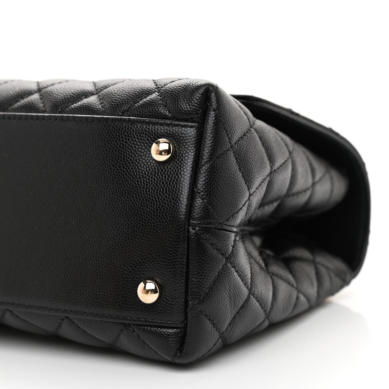 Chanel Caviar Quilted Small Coco Handle Flap Black 10 of 10