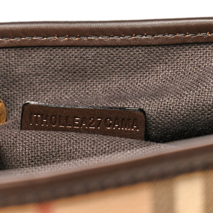 Burberry Haymarket Check Small Onslow Tote Chocolate 10 of 13