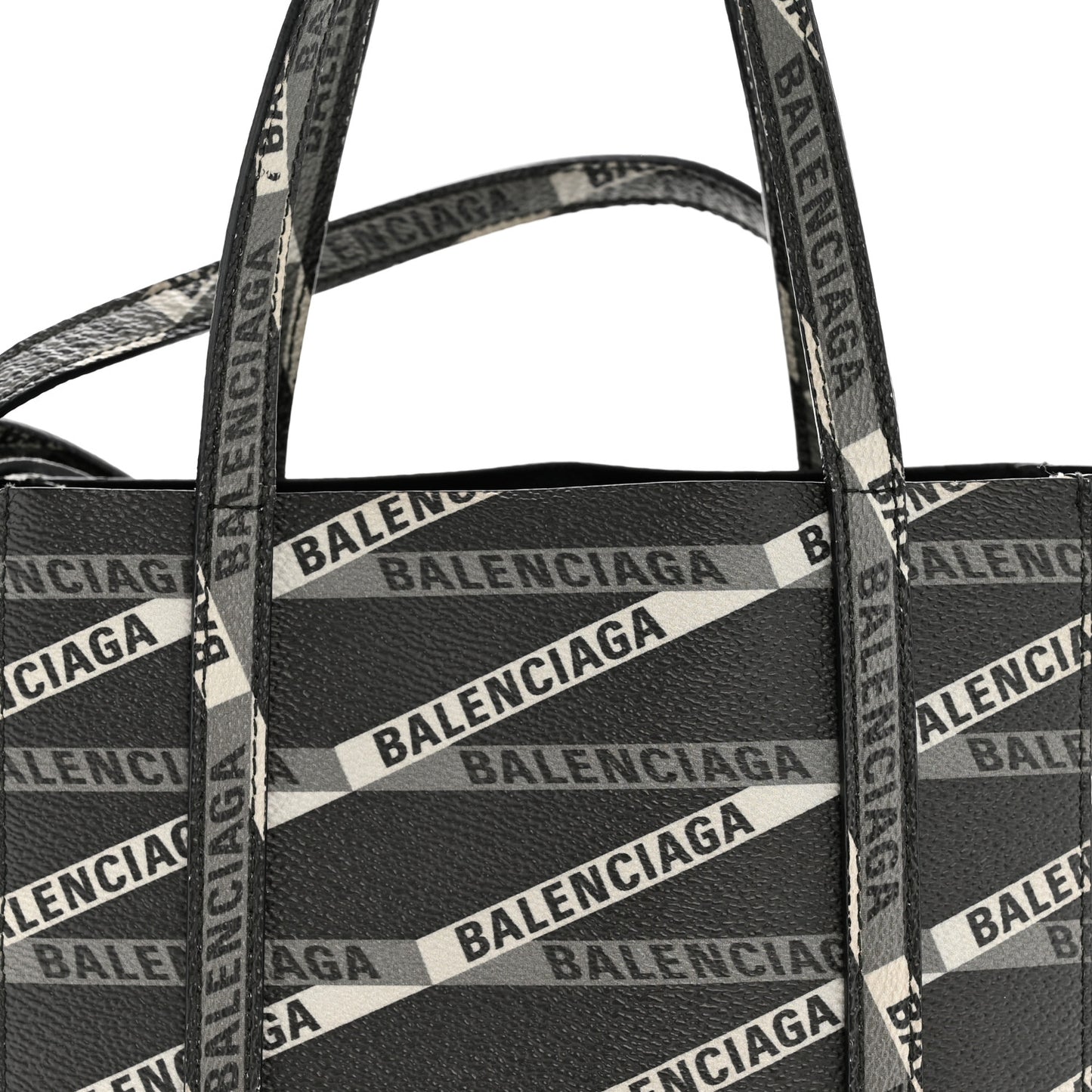 Coated Canvas Losange Monogram XXS Tote Black Grey