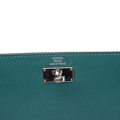Hermes Epsom Kelly Longue Wallet Malachite 6 of 10