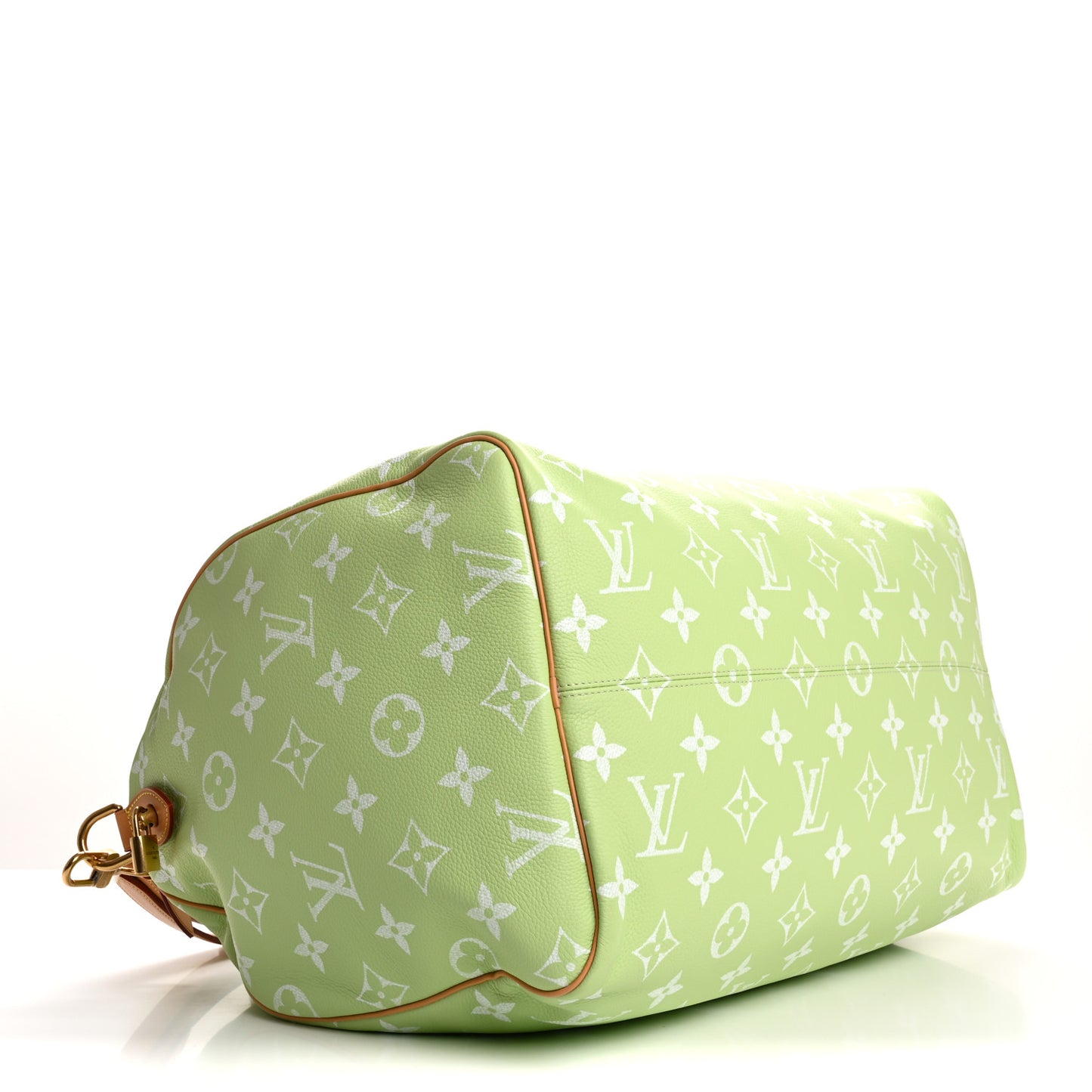 Calfskin Monogram Speedy P9 Bandouliere 50 Frozen Lime