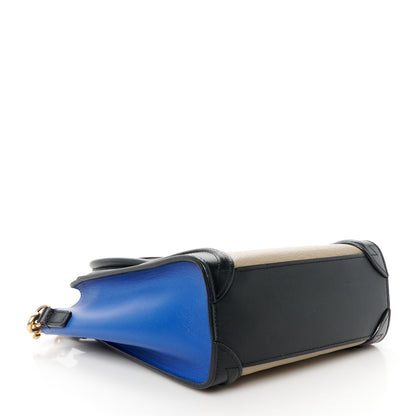 Celine Elephant Calfskin Nano Tri-Color Luggage Sand 4 of 10