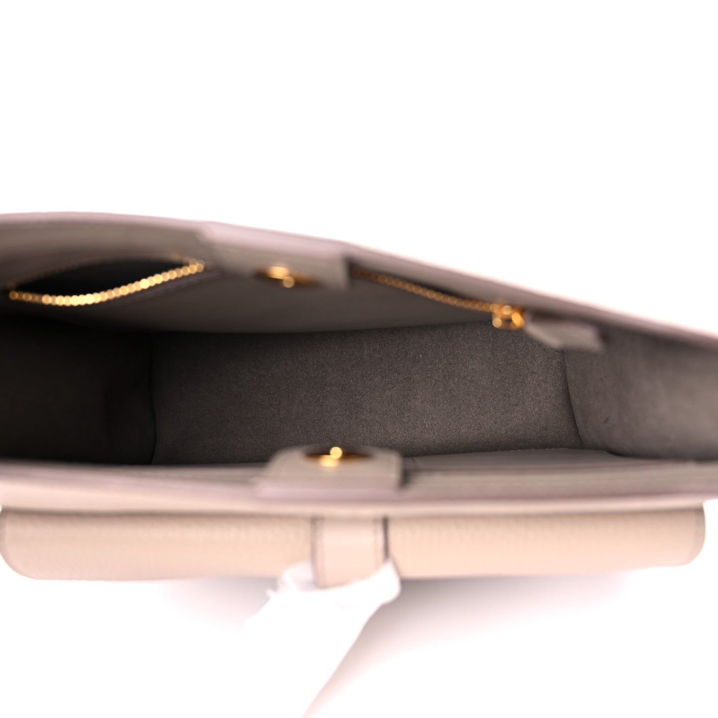 Grained Calfskin Rialto Crossbody Taupe