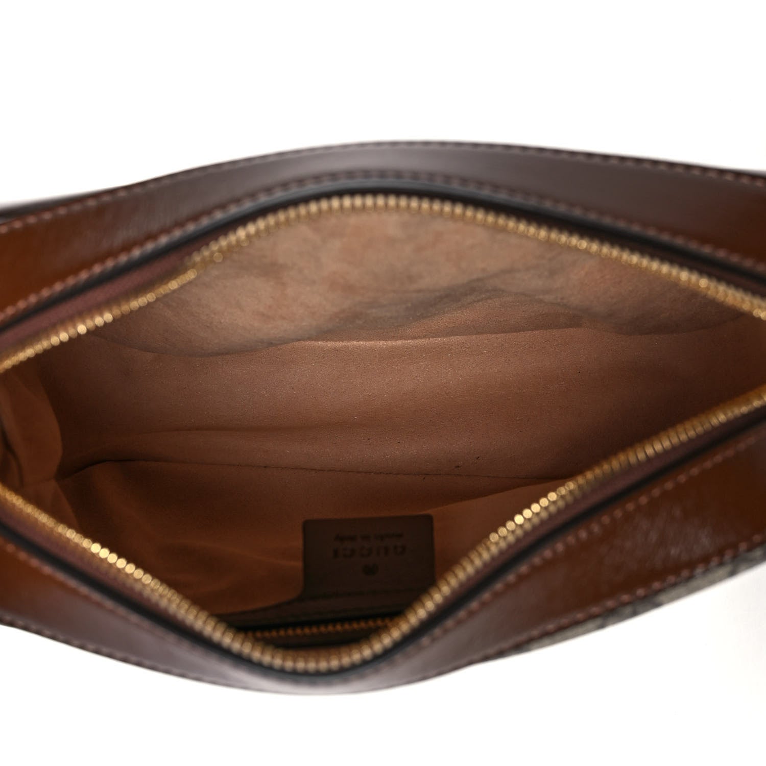 Gucci GG Supreme Monogram Small Horsebit 1955 Shoulder Bag Beige Brown Sugar 5 of 10