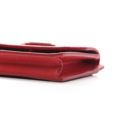 Prada Saffiano Card Holder Fuoco 9 of 9