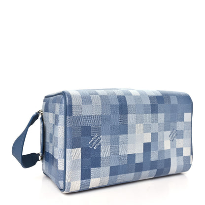 Louis Vuitton Damoflage Dopp Kit Toilet Pouch Denim Blue 4 of 10