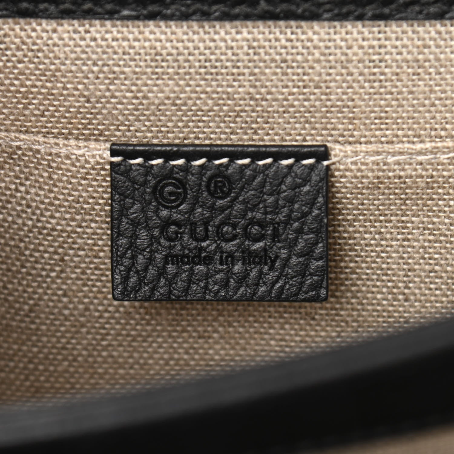 Gucci Dollar Calfskin Small Interlocking G Shoulder Bag Black 6 of 11