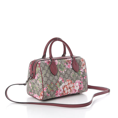 Gucci GG Supreme Monogram Blooms Small Boston Beige Multicolor Dry Rose 2 of 8