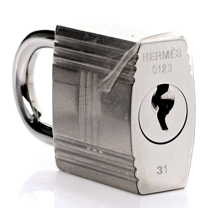 Hermes Epsom Lock and Key Clochette Set Rose Tyrien 3 of 4