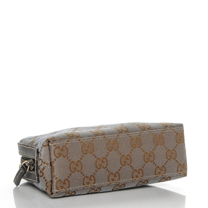 Gucci Metallic Monogram GG Cosmetic Case Gray 4 of 6