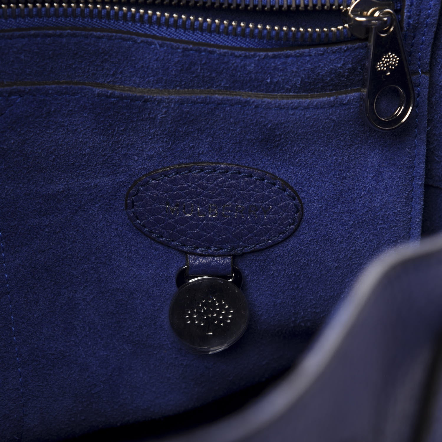 Mulberry Soft Grain Leather Bayswater Indigo 8 of 12