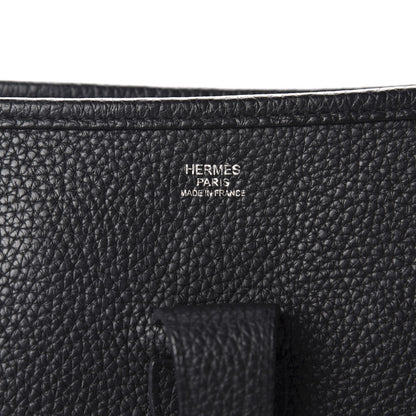 Hermes Taurillon Clemence Evelyne III GM Black 8 of 11