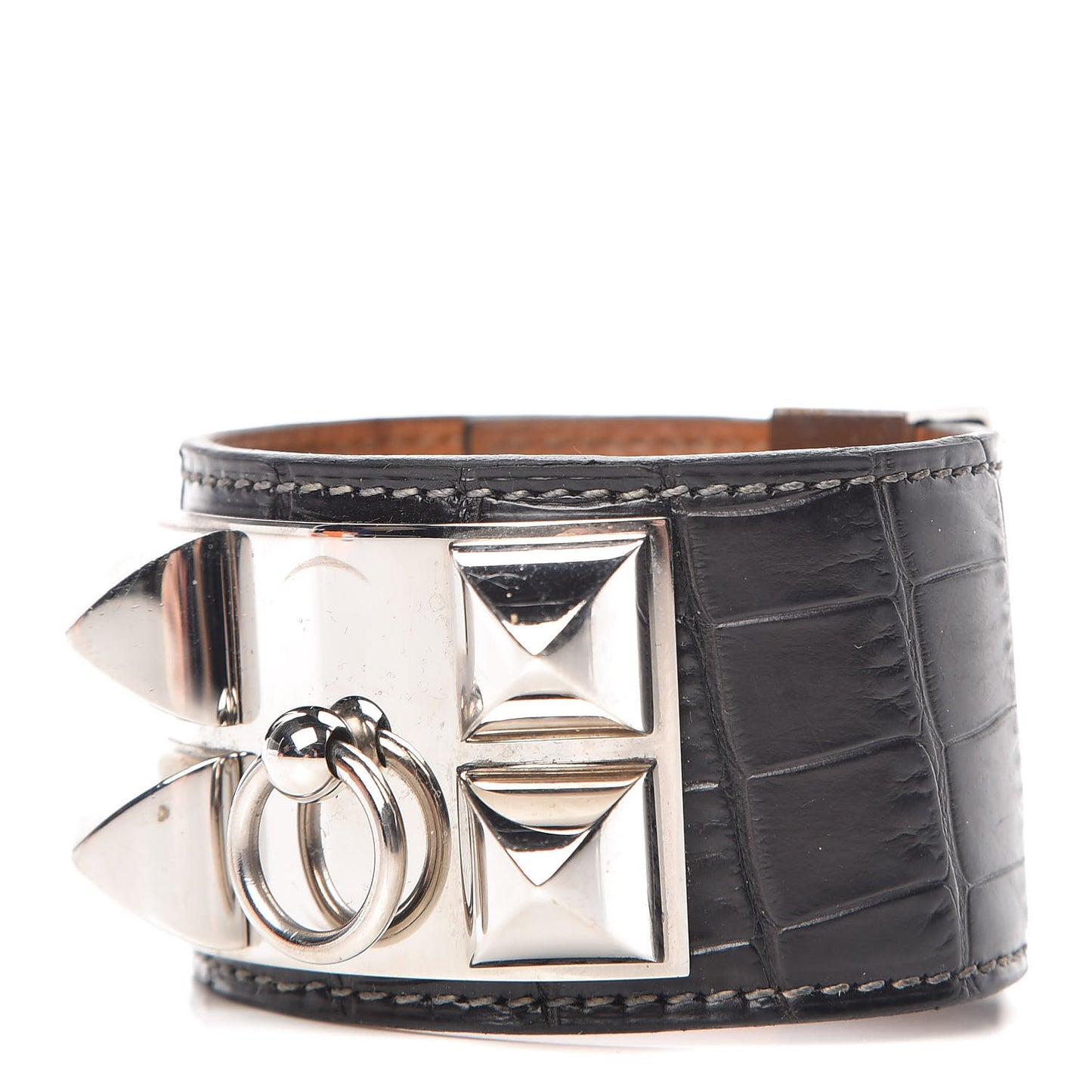 Matte Alligator Collier De Chien CDC Bracelet S Graphite