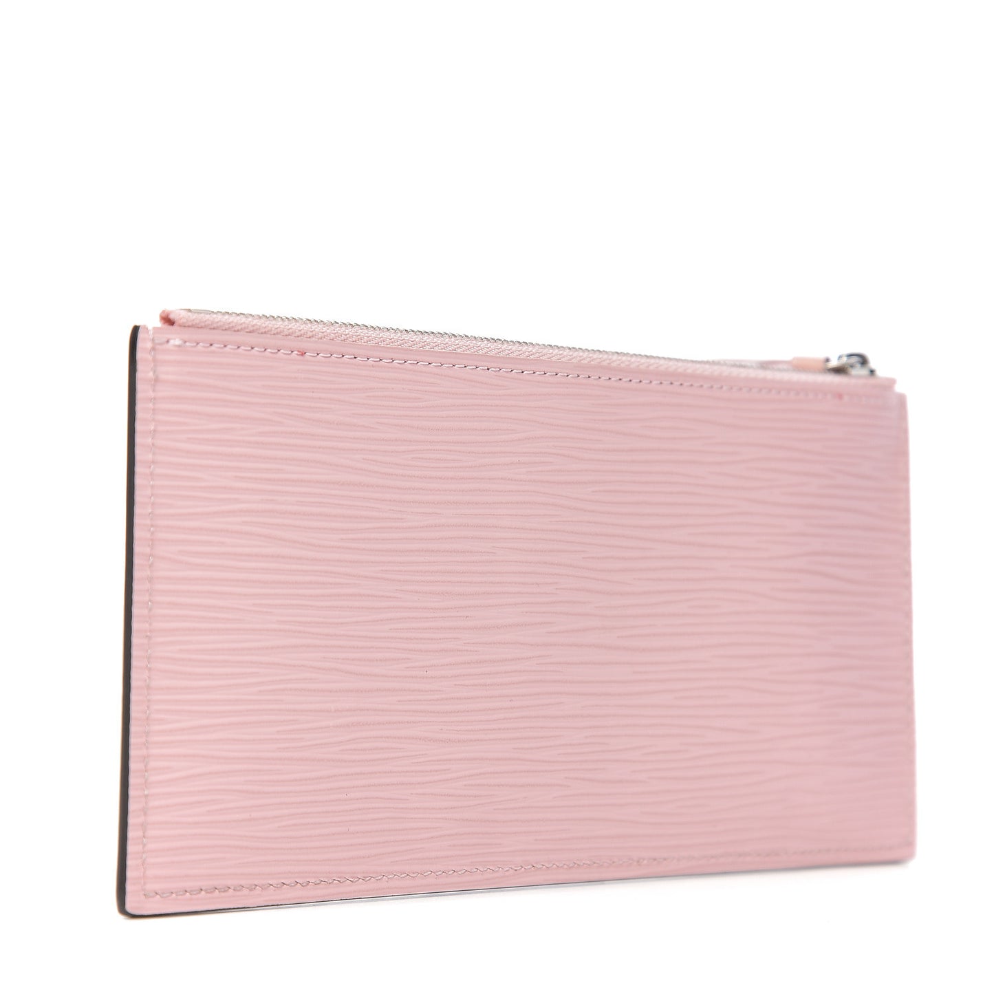 Epi Felicie Chain Wallet Zippered Insert Rose Ballerine