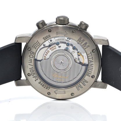 Chopard Titanium Rubber 39mm Mille Miglia Chronograph Automatic Watch Black 5 of 7