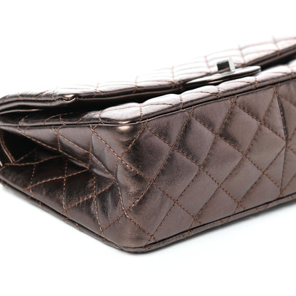 Chanel Metallic Aged Calfskin Quilted 2.55 Reissue 226 Flap Bronze 9 of 10