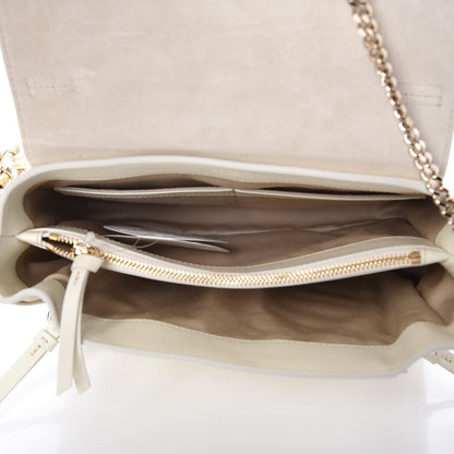 Chloe Smooth Calfskin Quilted Small Faye Day Shoulder Bag Natural White 5 of 7