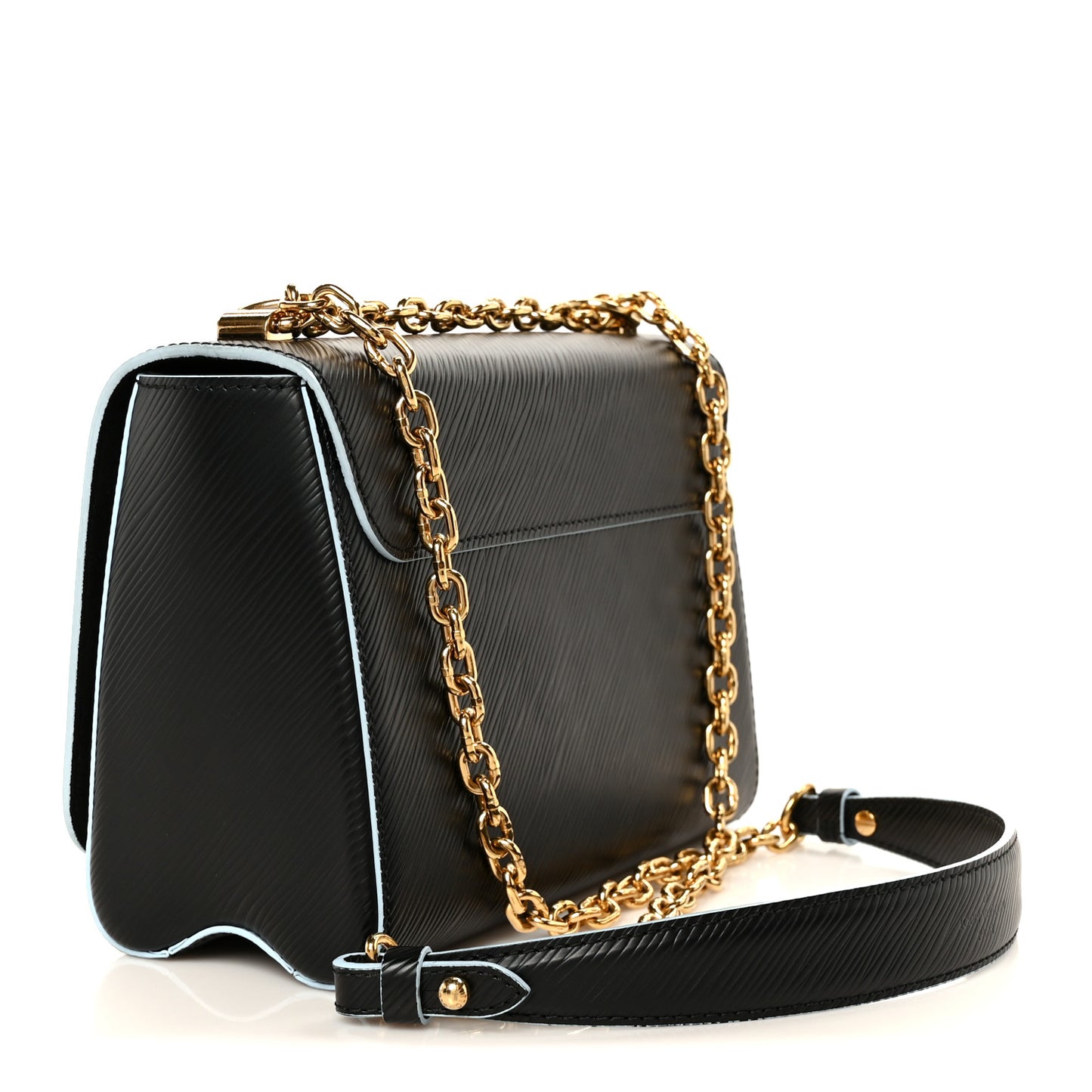 Epi Blooming Flowers Twist Shoulder Bag MM Black