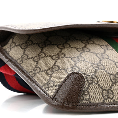 Gucci GG Supreme Monogram Web Small Ophidia Belt Bag Brown 9 of 11